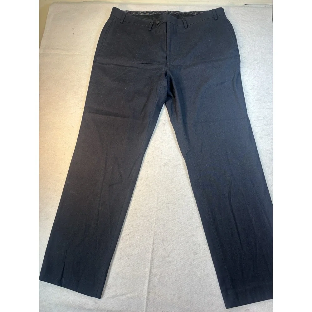 Lauren Ralph Lauren Pants 38x31 Navy Wool Trousers Preppy Flat Front Business